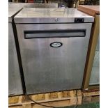 Foster HR140 stainless steel single door under counter fridge - W 605 x D 615 x H 830mm
