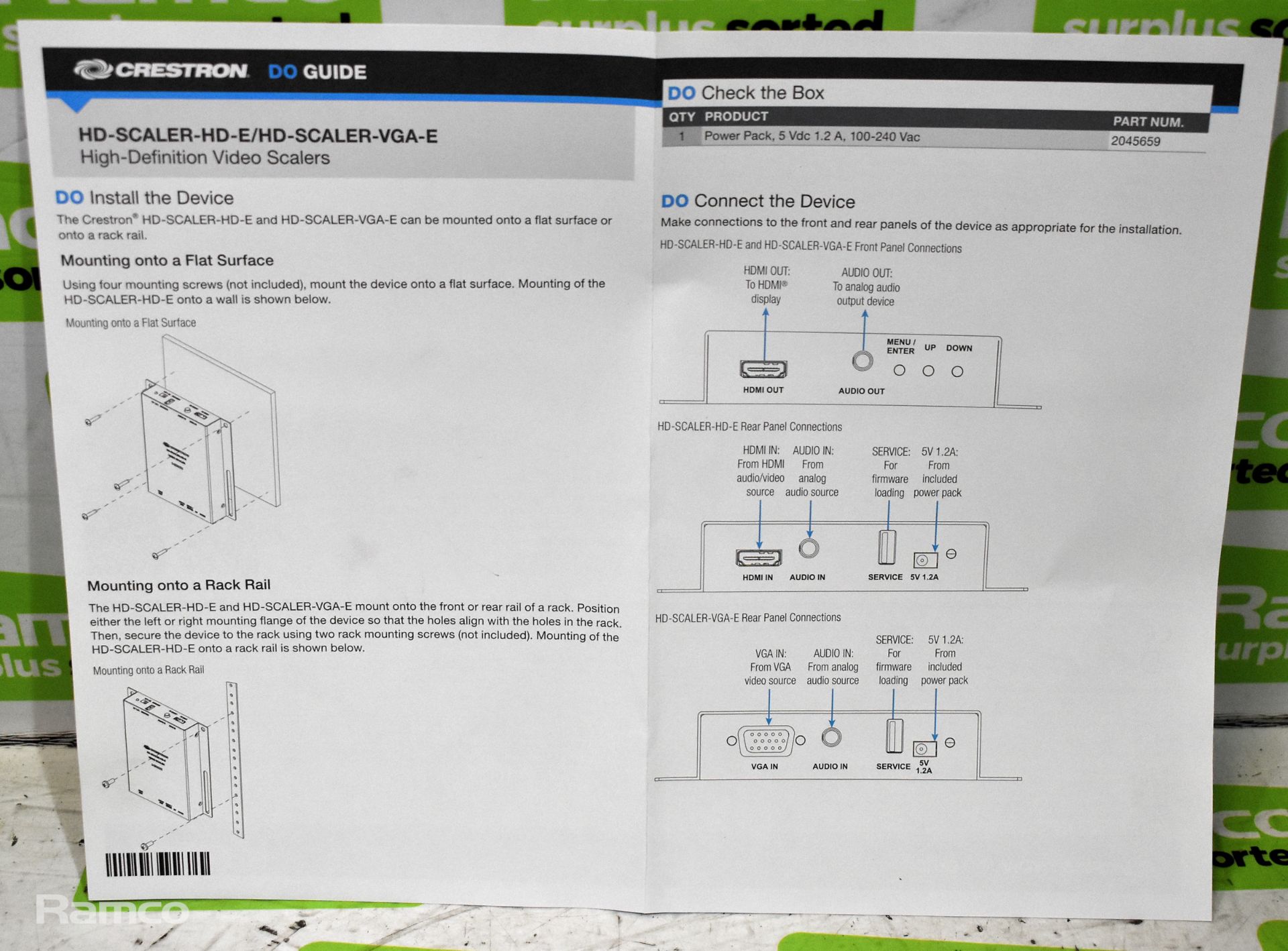 2x Crestron AMP-1200-100 modular amplifiers & more - see desc. - Image 11 of 11