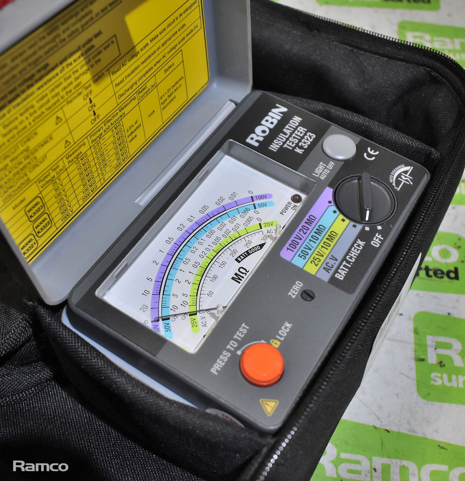 Robin K3323 insulation low voltage test set - Image 2 of 5