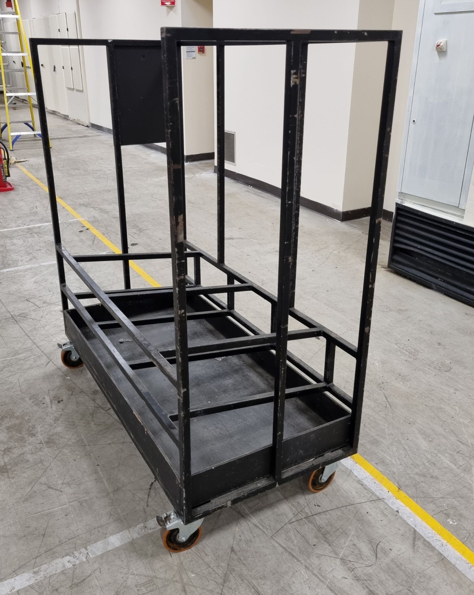 Storage trolley on wheels W 1400 x D 670 x H 1500mm