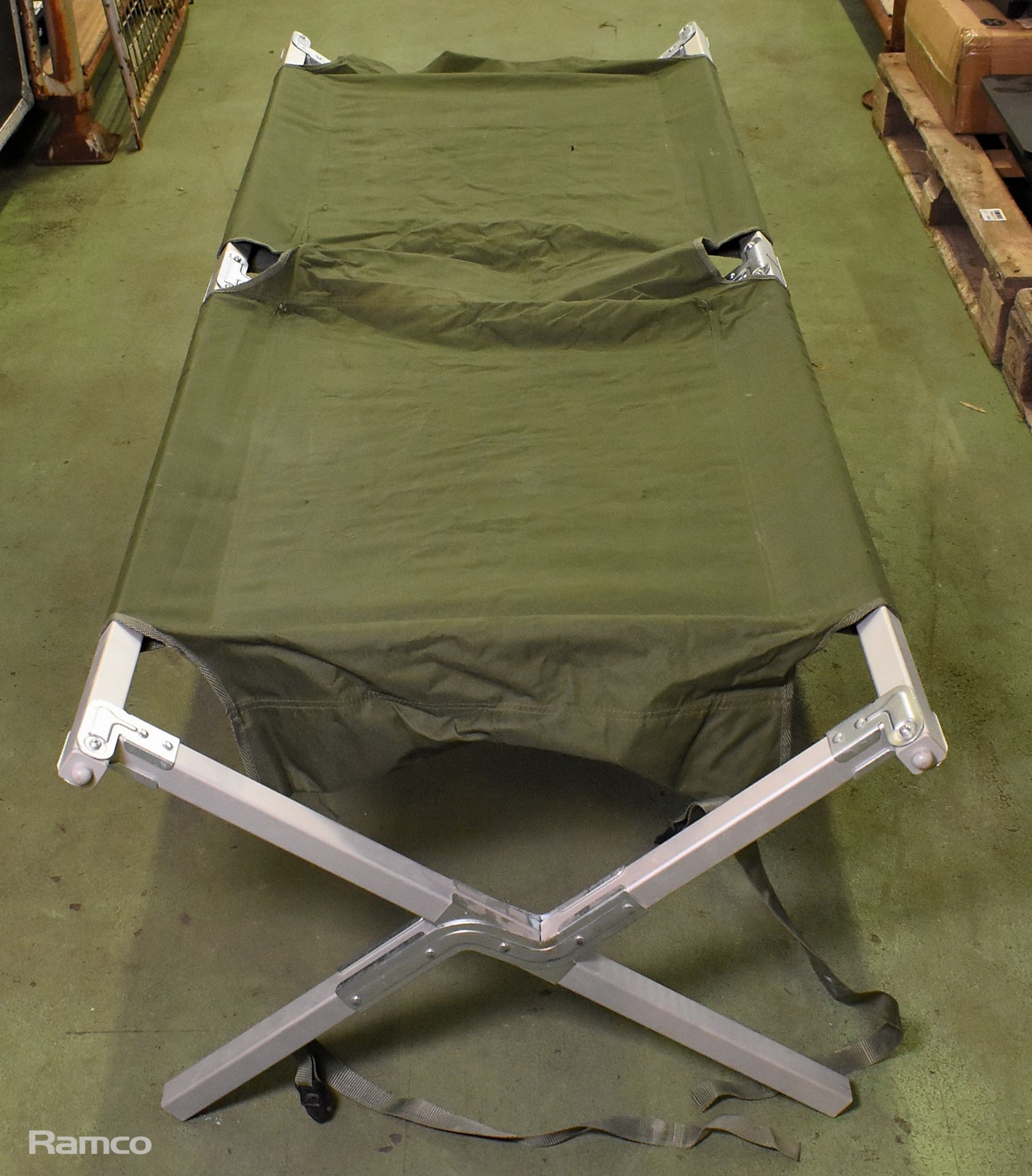 18x Folding field cots - L 1900 x W 700 x H 450mm, 1x Folding field cot - AS SPARES