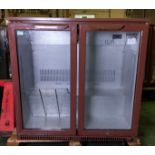 Husky C2H-900-BN-UK-HU double door bottle cooler - W 900 x D 500 x H 880mm