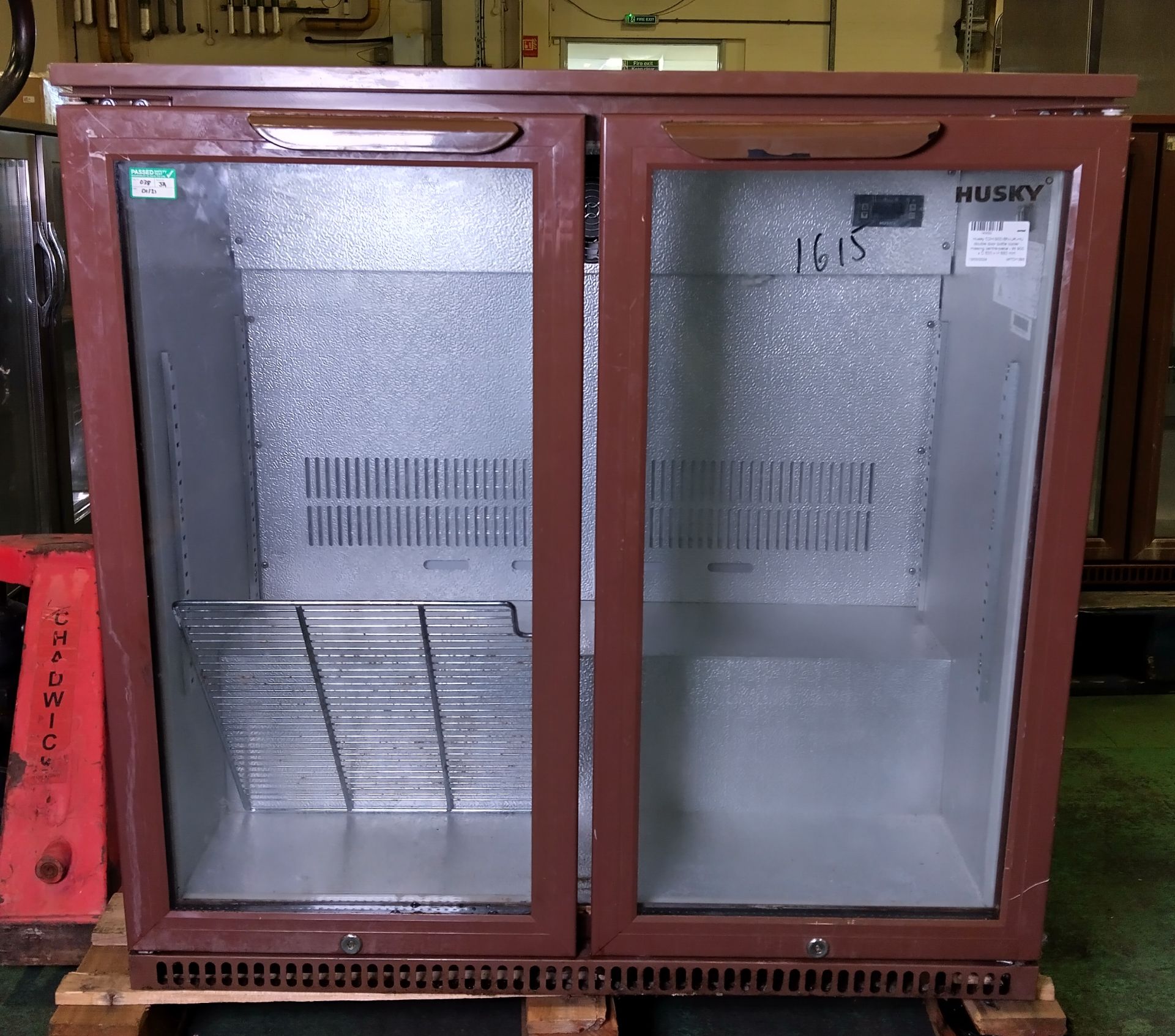 Husky C2H-900-BN-UK-HU double door bottle cooler - W 900 x D 500 x H 880mm