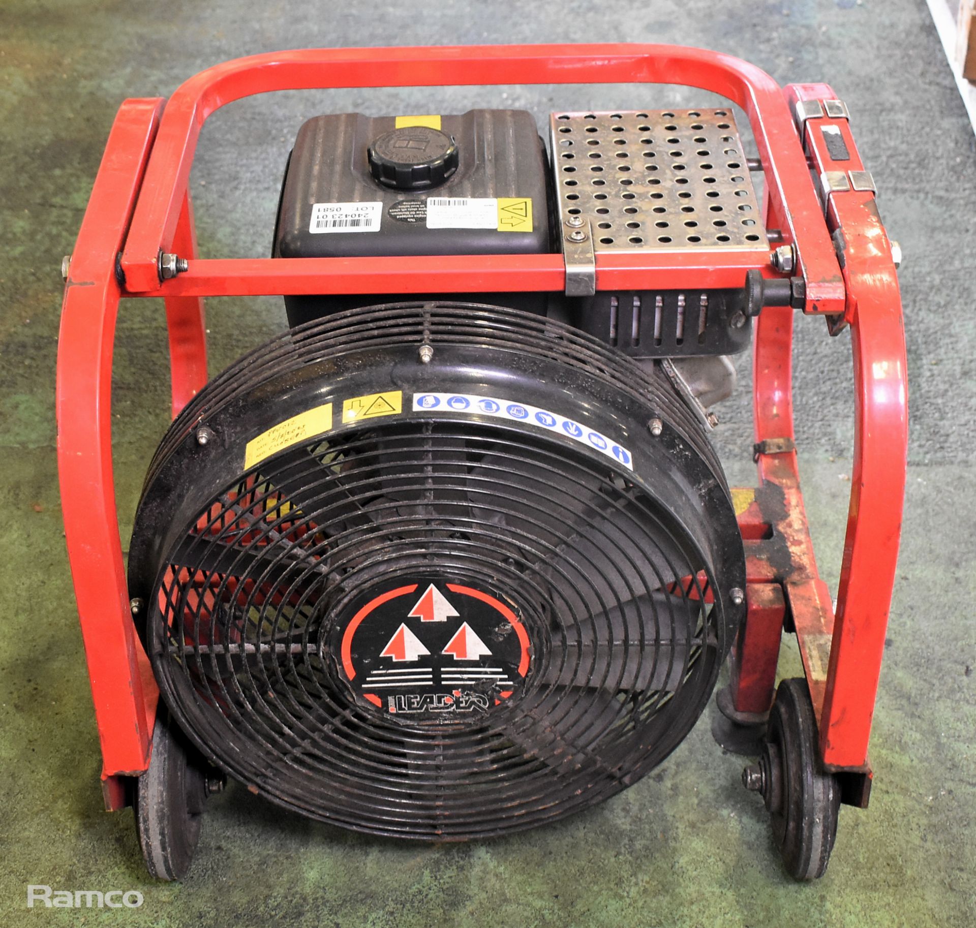 Leader Group petrol driven fan with Briggs & Stratton 118432 6HP engine - Image 5 of 7