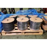 Assorted reels of multicore cables