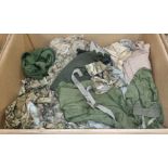 Various types of ex-military clothing - 140kg
