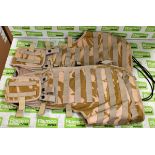 British Army Desert body armour covers,British Army Desert vest with pouches - see description