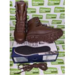 5x pairs of Haix cold wet weather boots - Size 9M