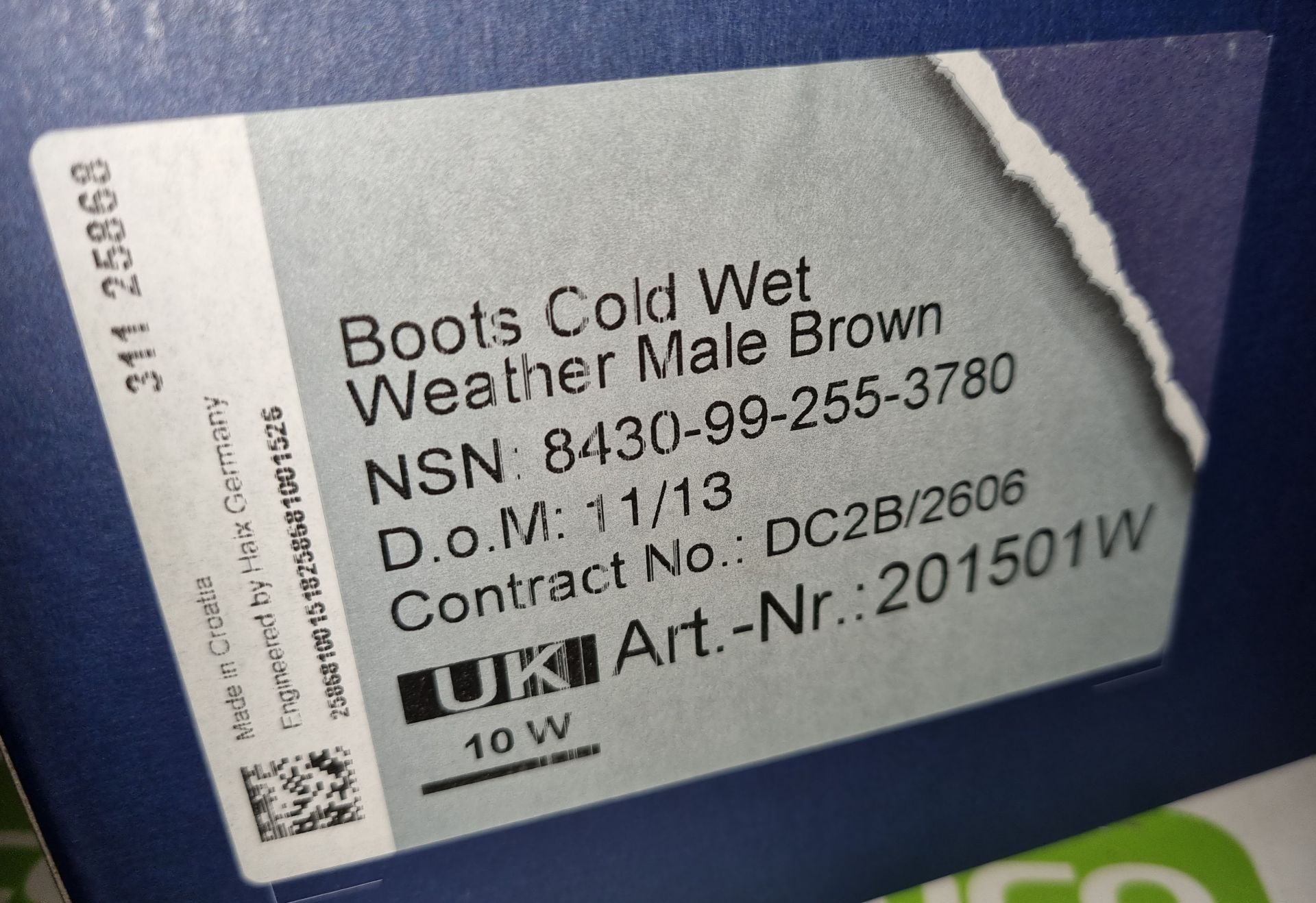 1x pair of Haix cold wet weather boots - Size 10W - Image 3 of 4