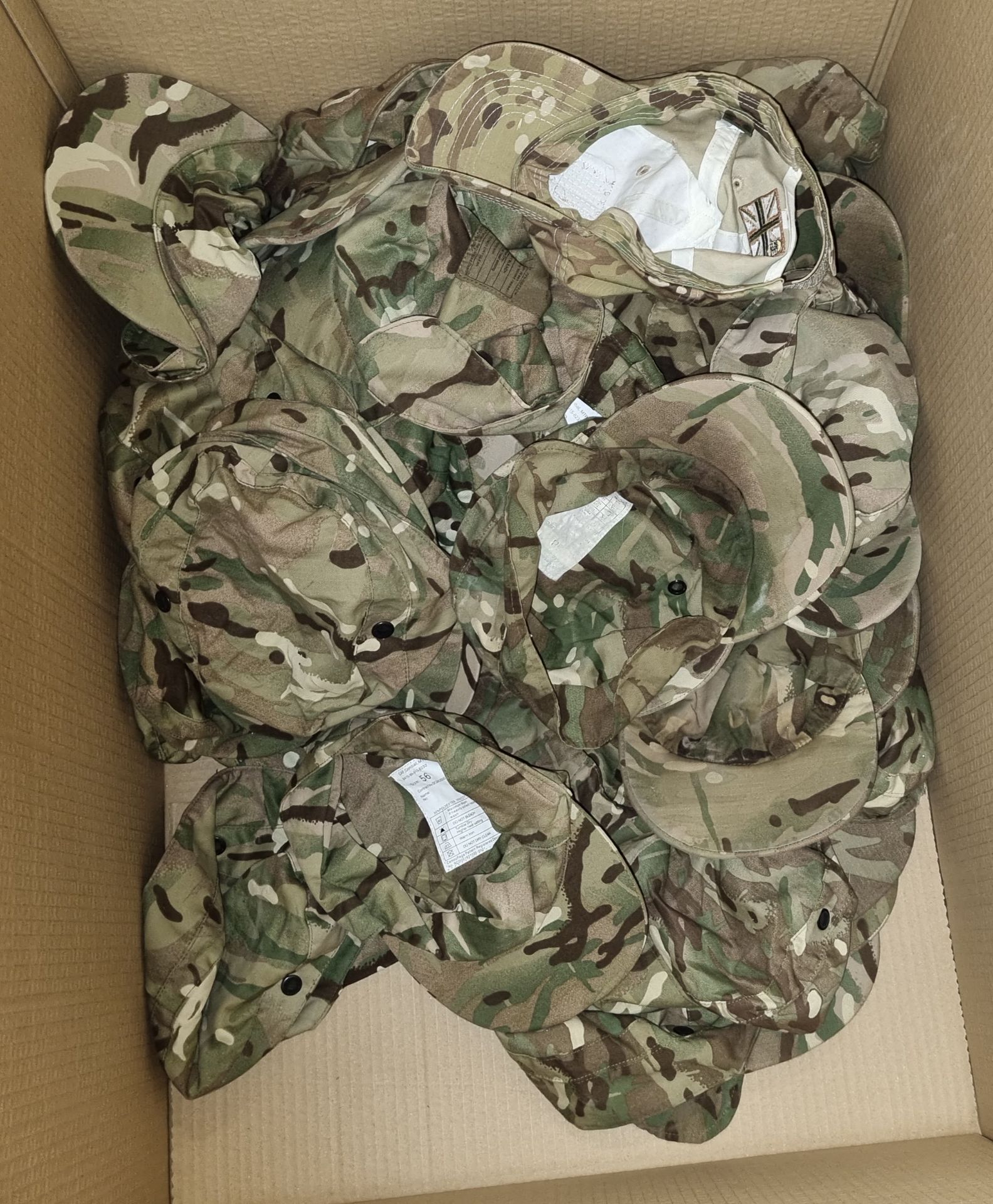 52x British Army MTP combat caps - mixed grades and sizes - Image 3 of 3