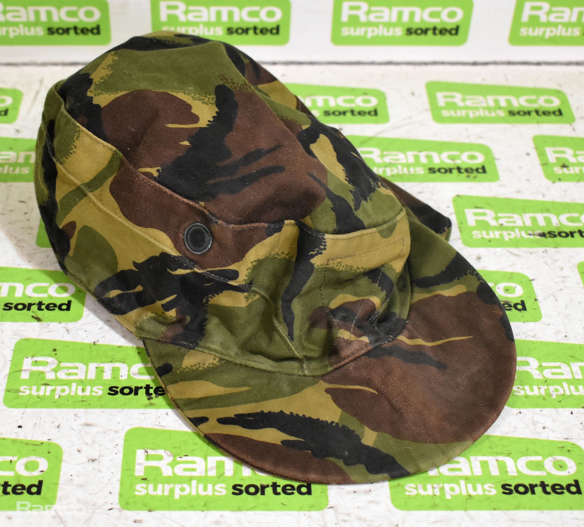 British Army DPM helmet covers, DPM combat hats, DPM cold weather caps, Mixed pouches, DPM hats