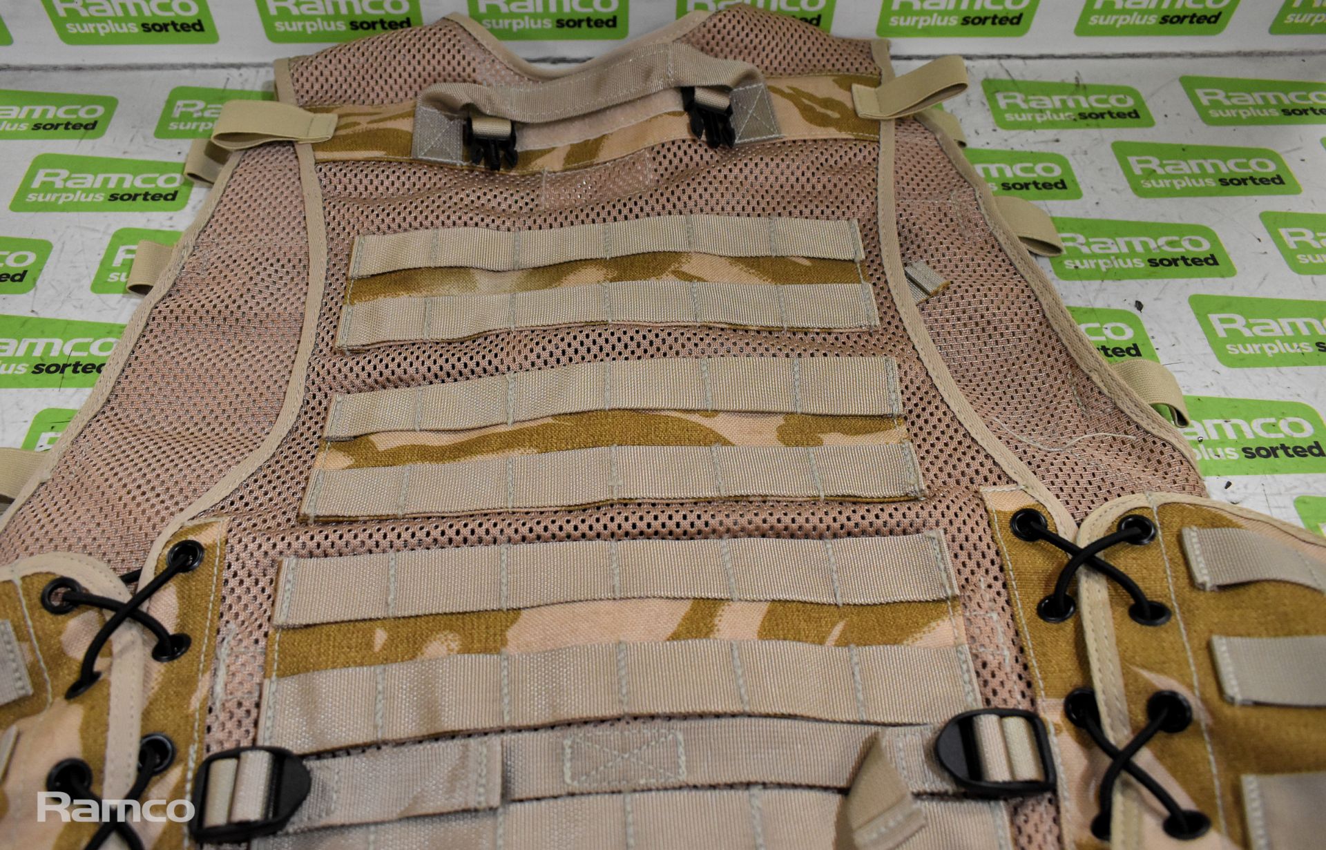 British Army Desert body armour covers,British Army Desert vest with pouches - see description - Image 6 of 6