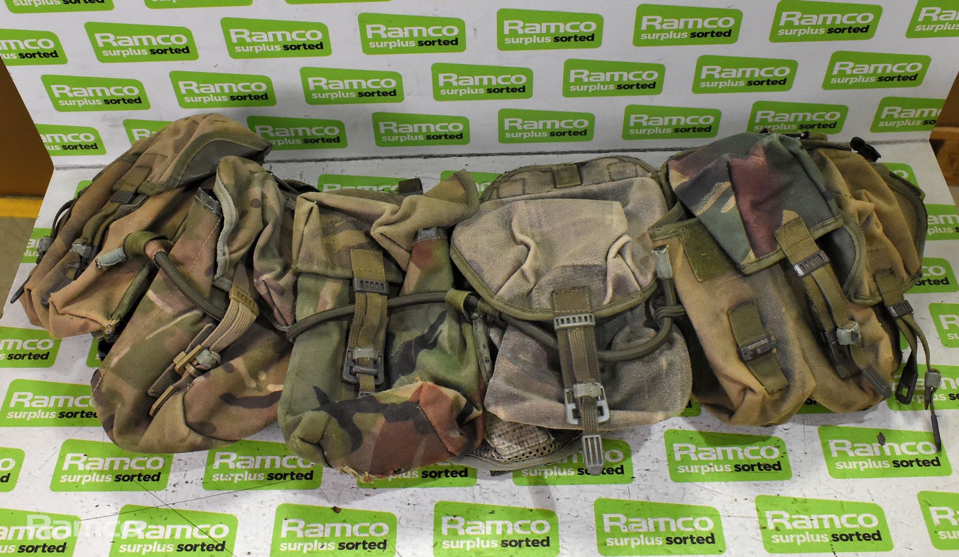 38x British Army DPM vests with pouches - mixed grades and sizes