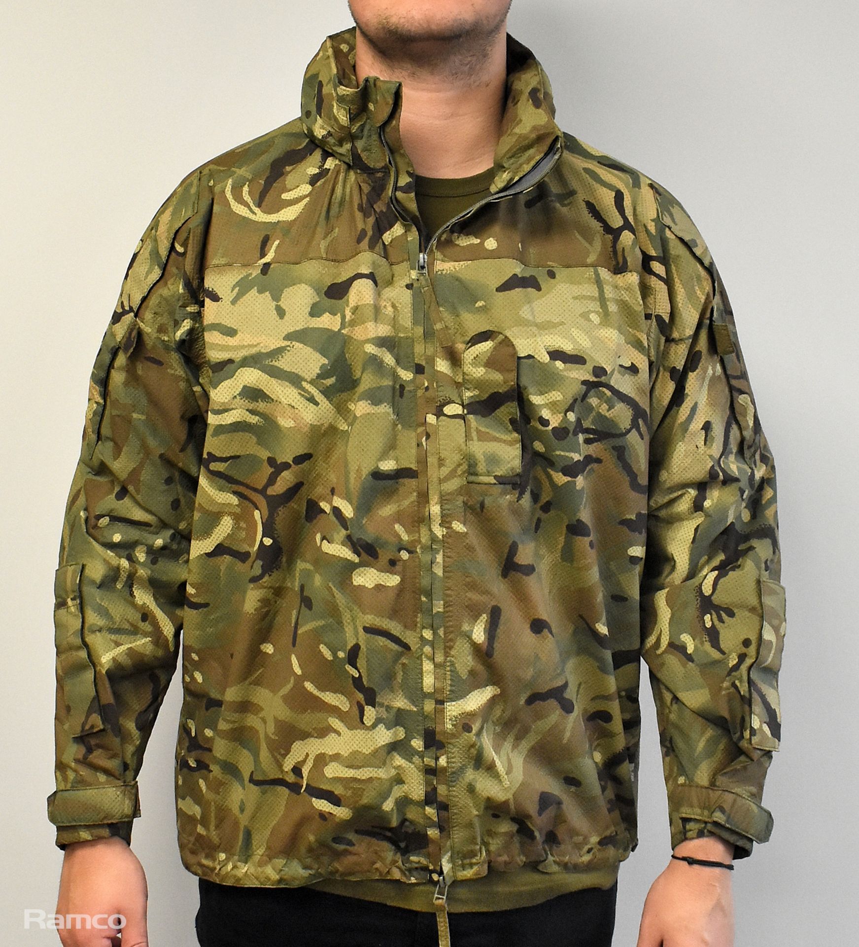 100x British Army MTP waterproof lightweight jackets - mixed grades and sizes