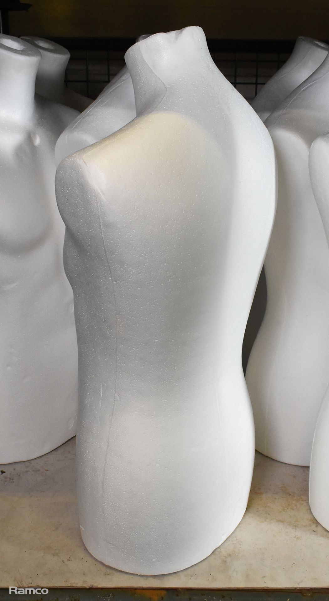 10x Polystyrene upper display torsos - Image 3 of 3