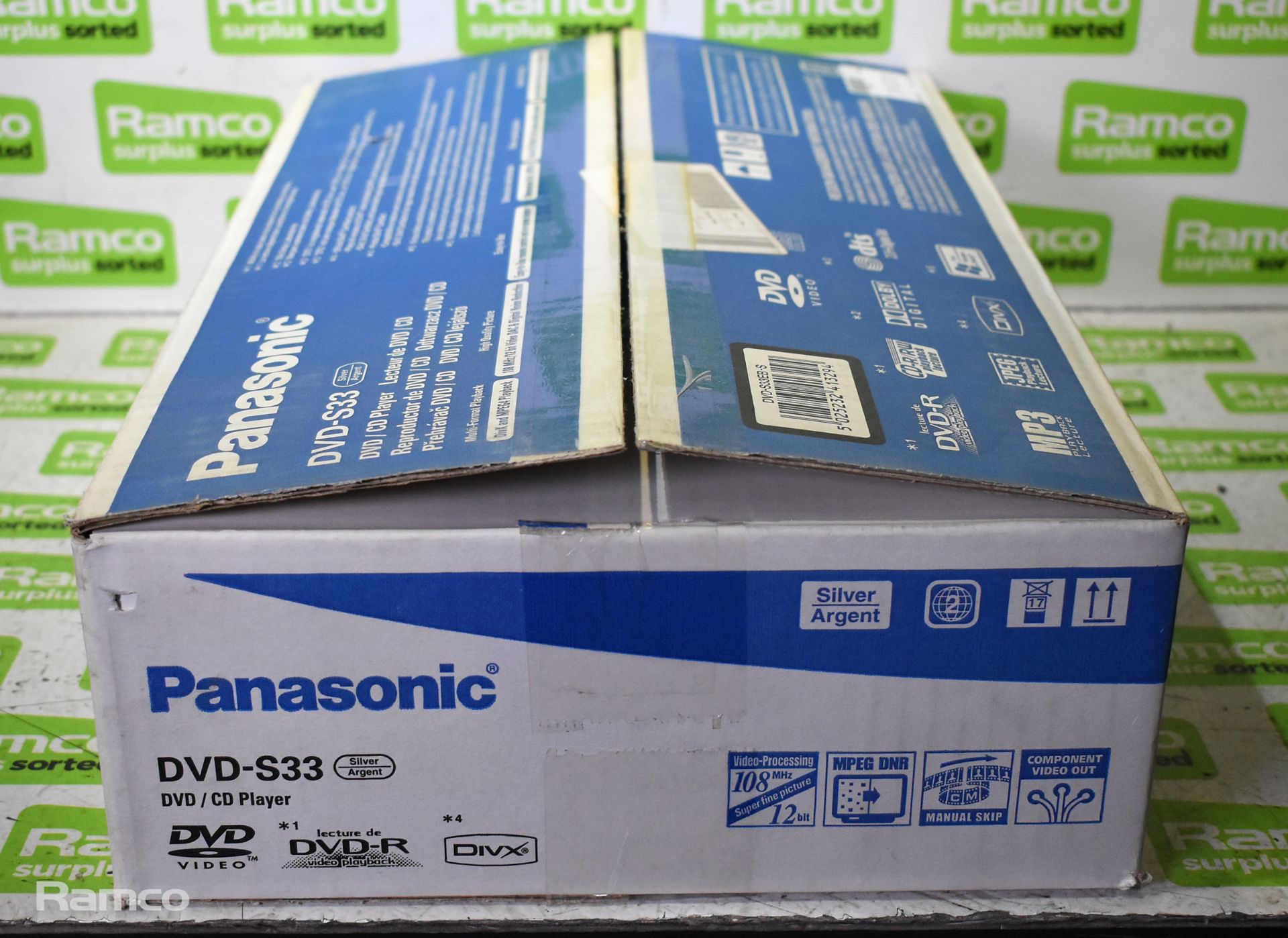 Panasonic DMP-BD45EB-K Blu-Ray disc player - Black, Panasonic DVD-S33 - DVD/CD player - Image 6 of 8