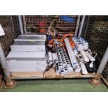 Electrical multi-mains distribution unit 230V, Mennekes 16A 4-socket unit, LED power drivers