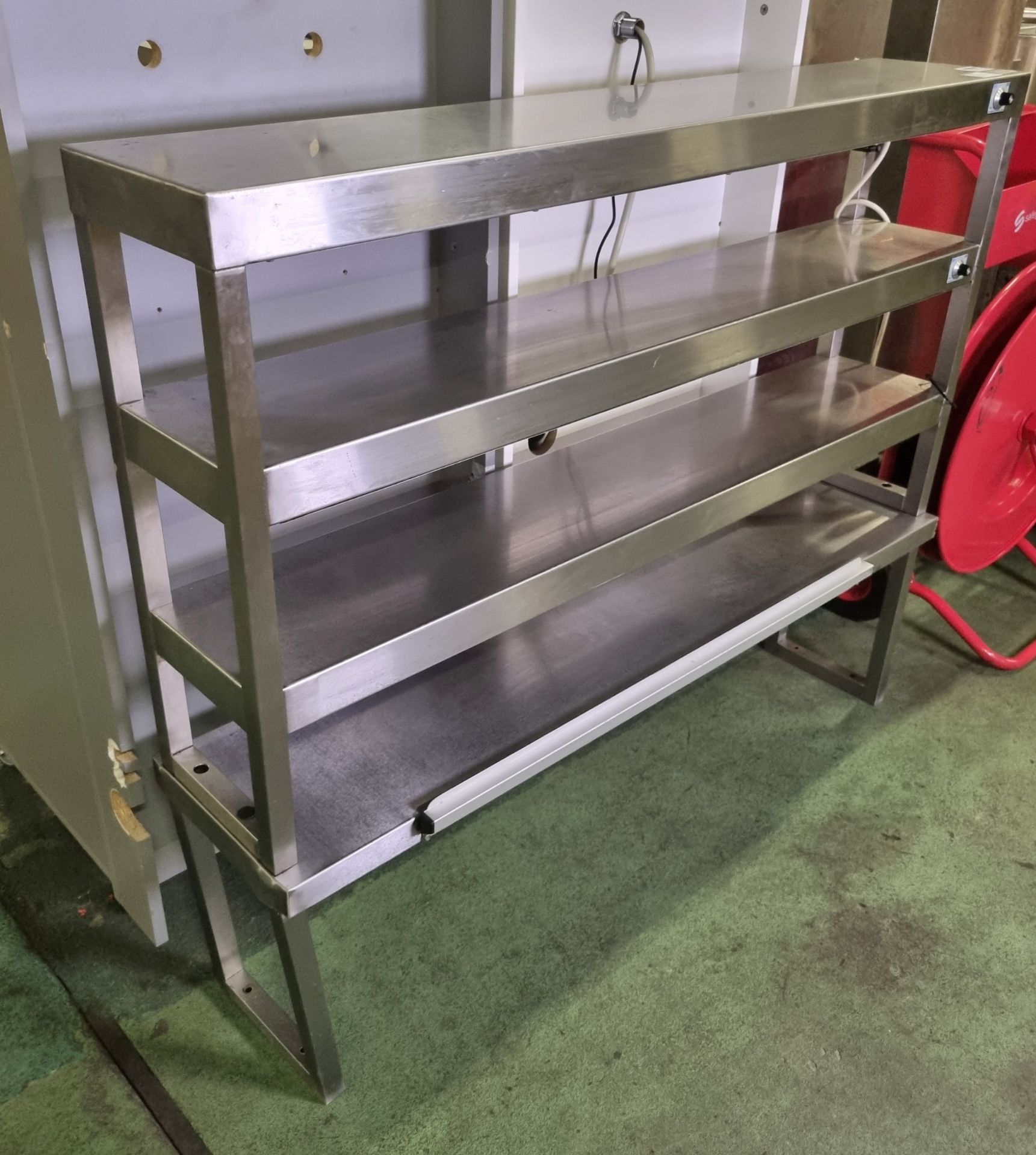 Stainless steel 4 tier gantry - L 1350 x W 300 x H 1120mm - Image 4 of 4