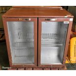 Husky HUS-C2H-HY double door bottle cooler - W 900 x D 520 x H 900mm