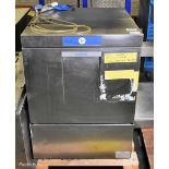 Hobart FXN-GH stainless steel dishwasher - 440V 60Hz - W 600 x D 600 x H 820mm - DENTED SIDE PANEL