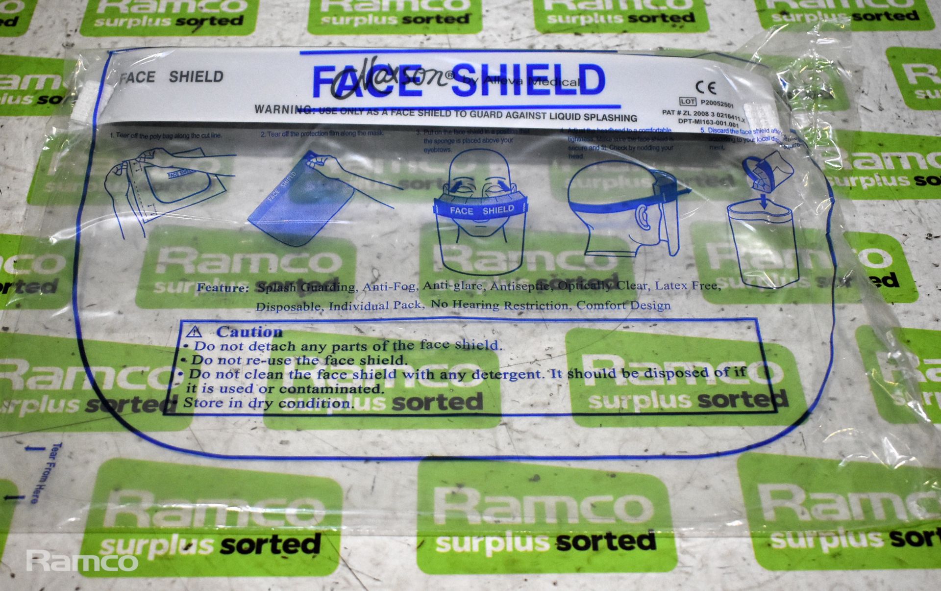 Disposable face shield, plastic aprons, hooded coveralls - Image 5 of 9