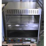 Stainless steel 2 tier heated food chute - W 700 x D 770 x H 780mm