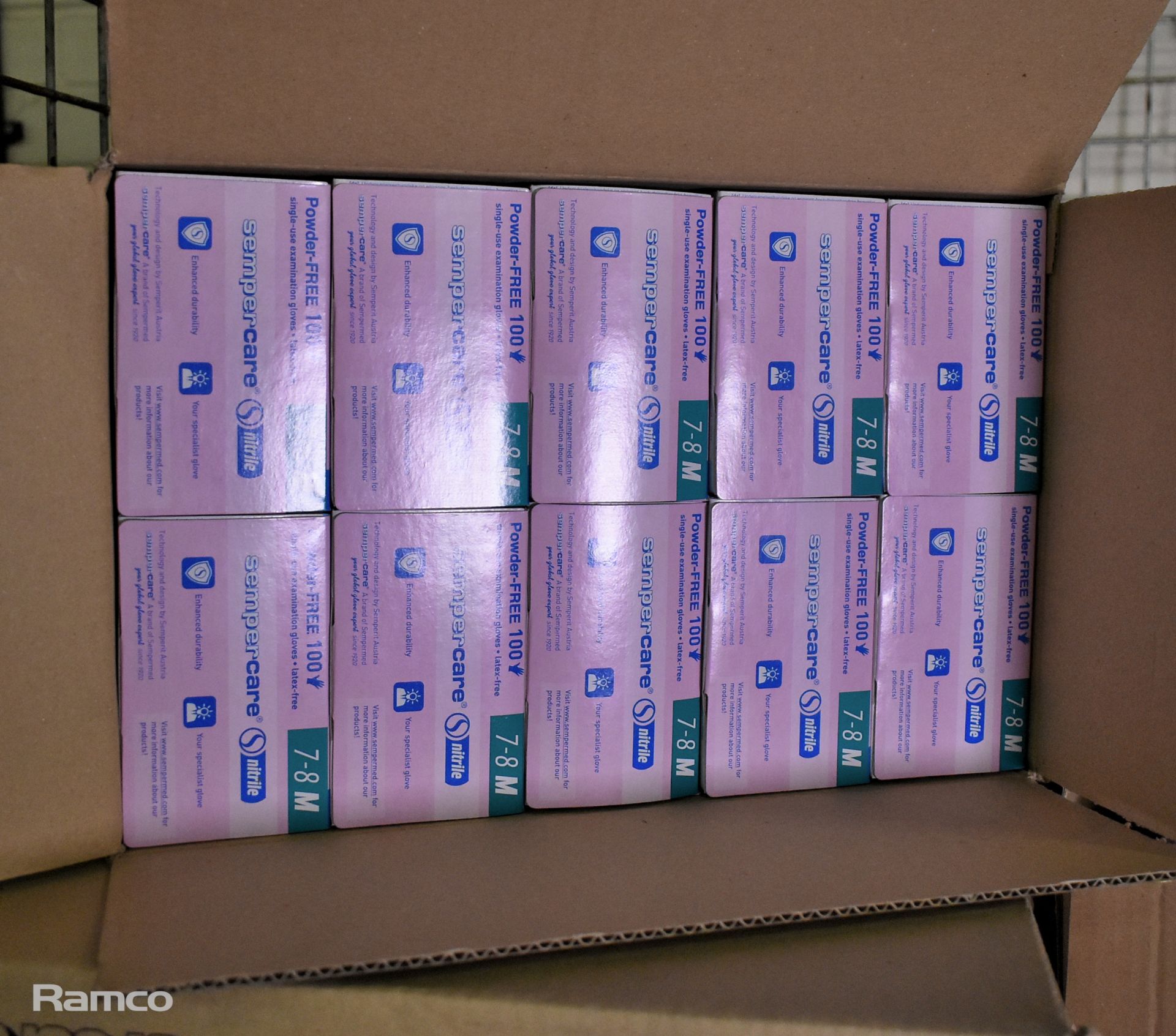 Nitrile powder-free single examination gloves - 12 boxes, small x1, large x4, medium x7 - Image 2 of 9