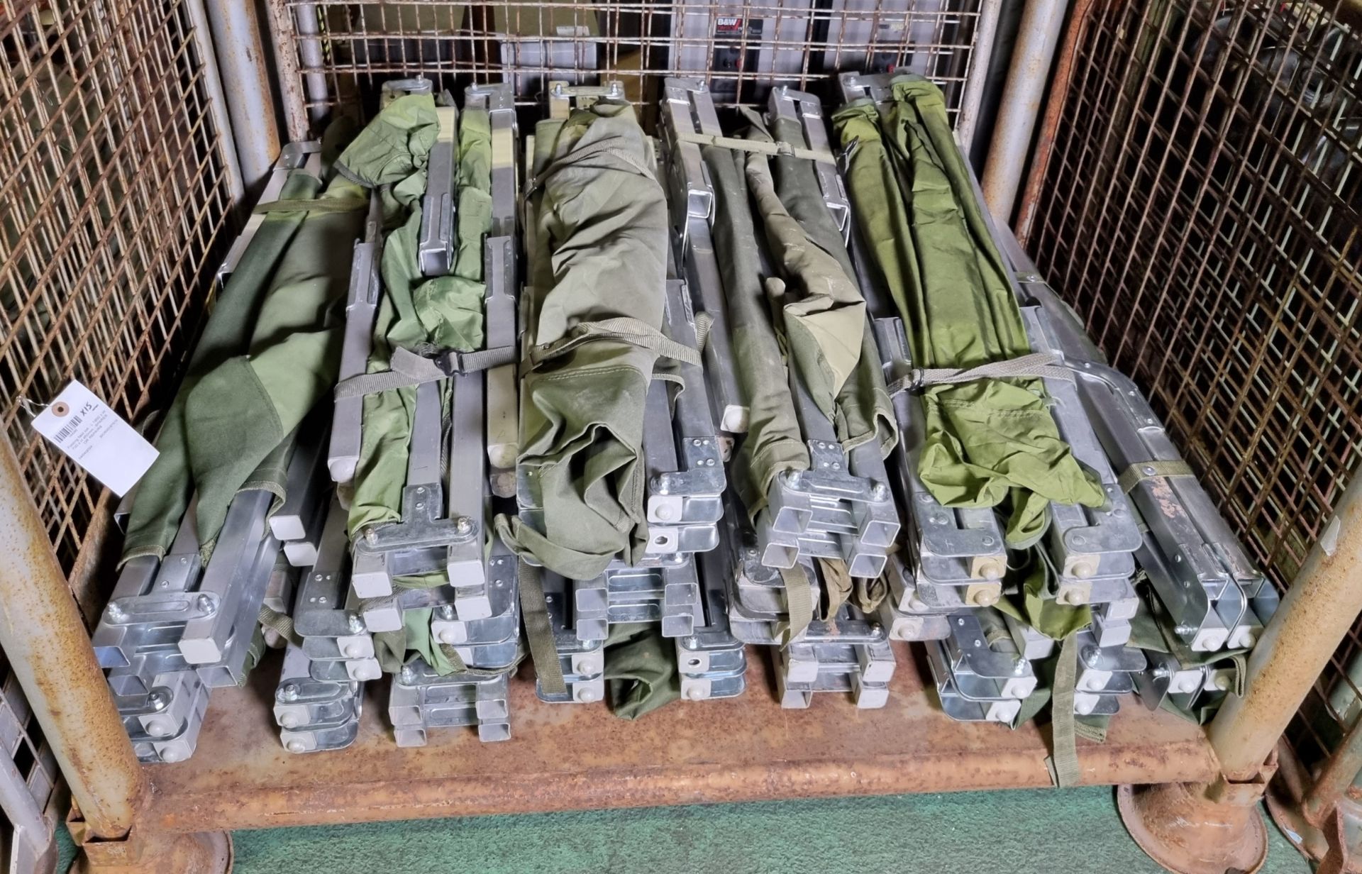 15x Folding field cots - L 1900 x W 700 x H 450mm - SPARES OR REPAIRS - Image 2 of 5
