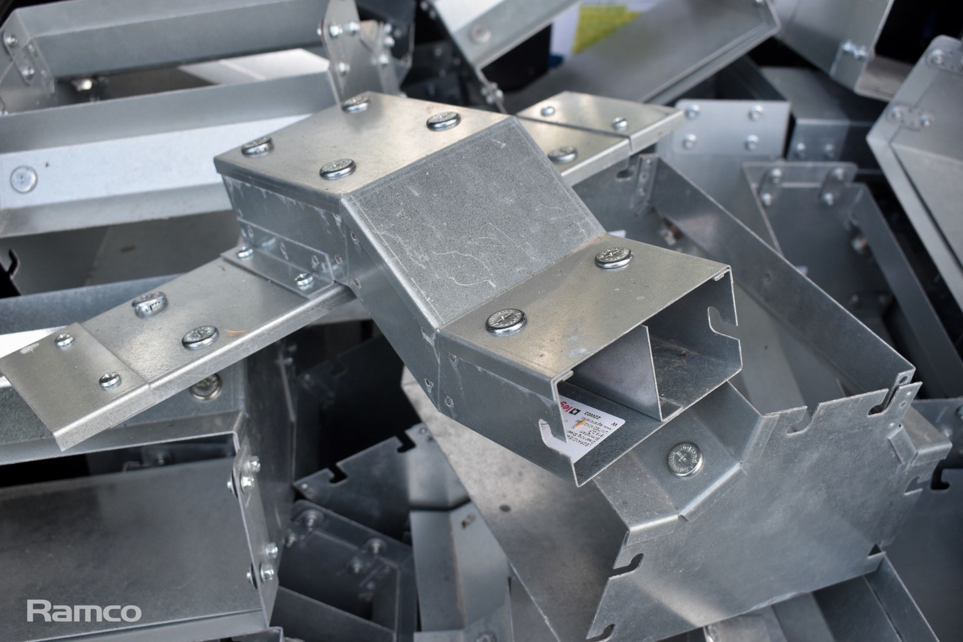 Legrand galvanised metal cable trays - approx 170kg (Plastic tote not included) - Image 5 of 7