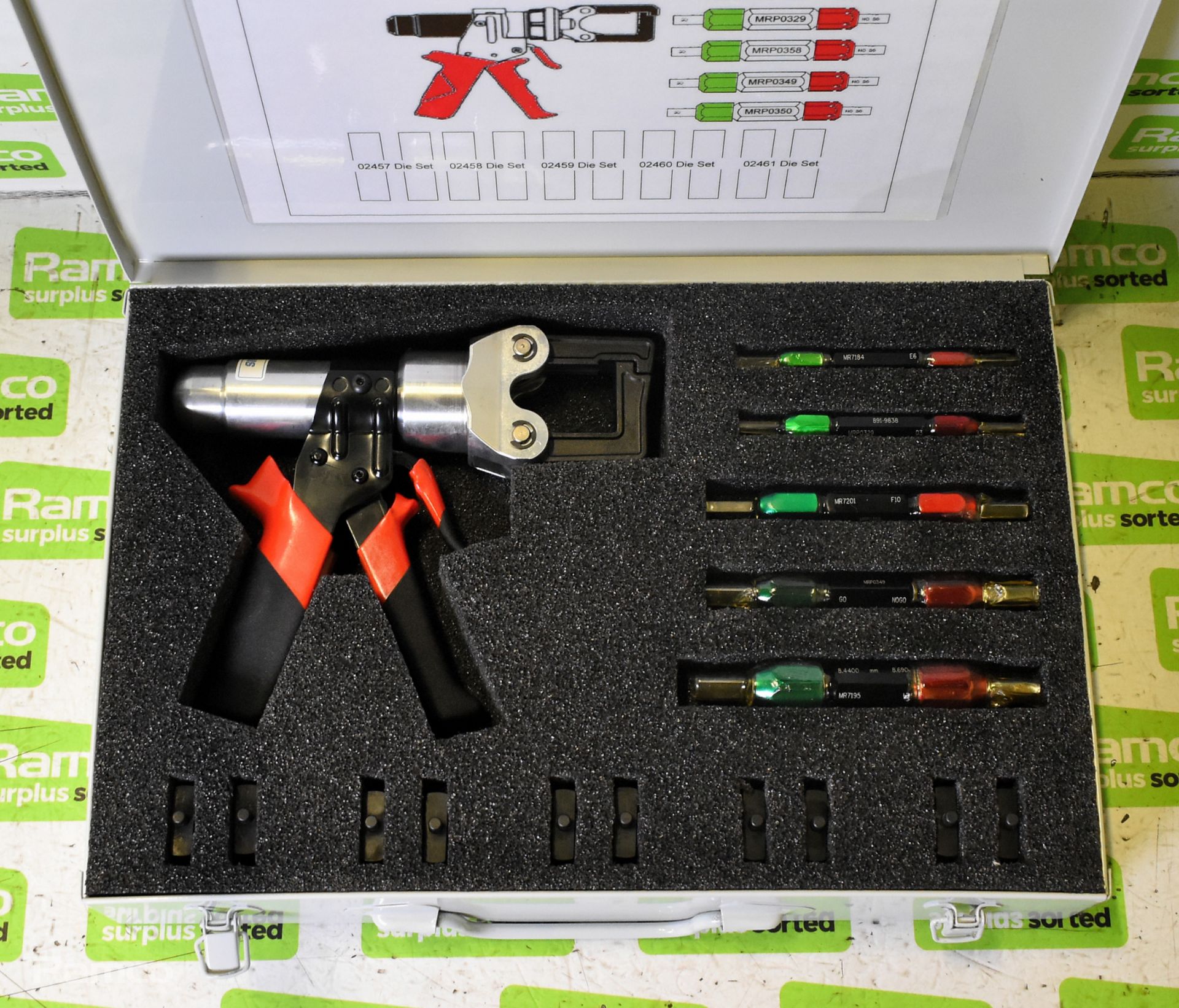 Glenair MRP0237 hand hydraulic crimping tool kit - Image 2 of 10