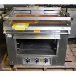 Kempsafe KSBT2GT stainless steel hot plate grill - 440V - 60Hz - W 880 x D 920 x H 800mm