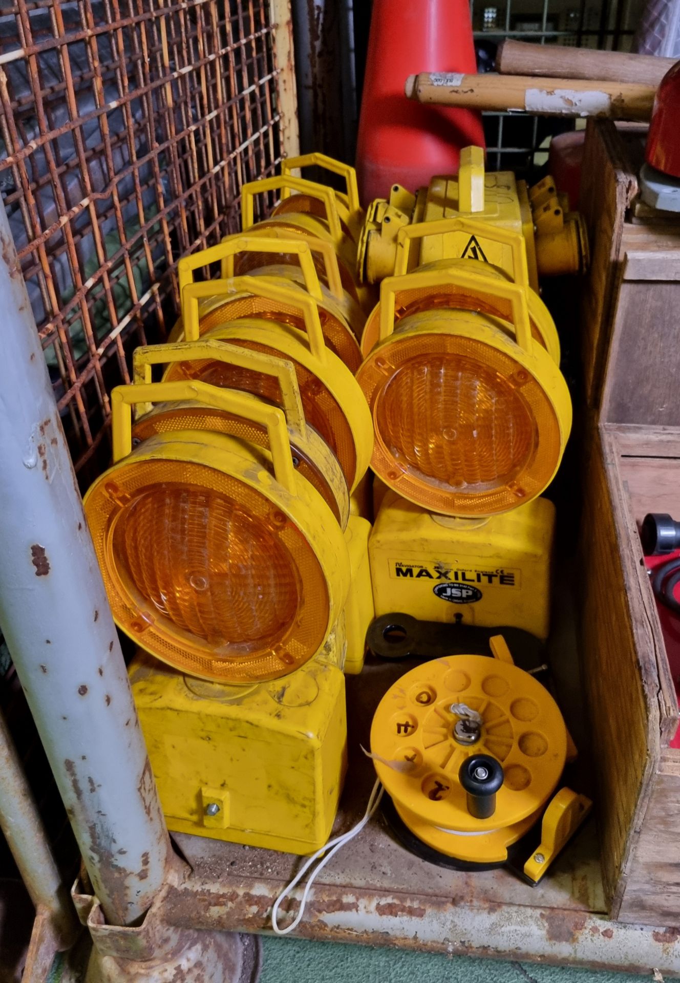 Fire & rescue equipment - fire bells, fire buckets, traffic cones, hazard lights, winder reel - Image 4 of 6