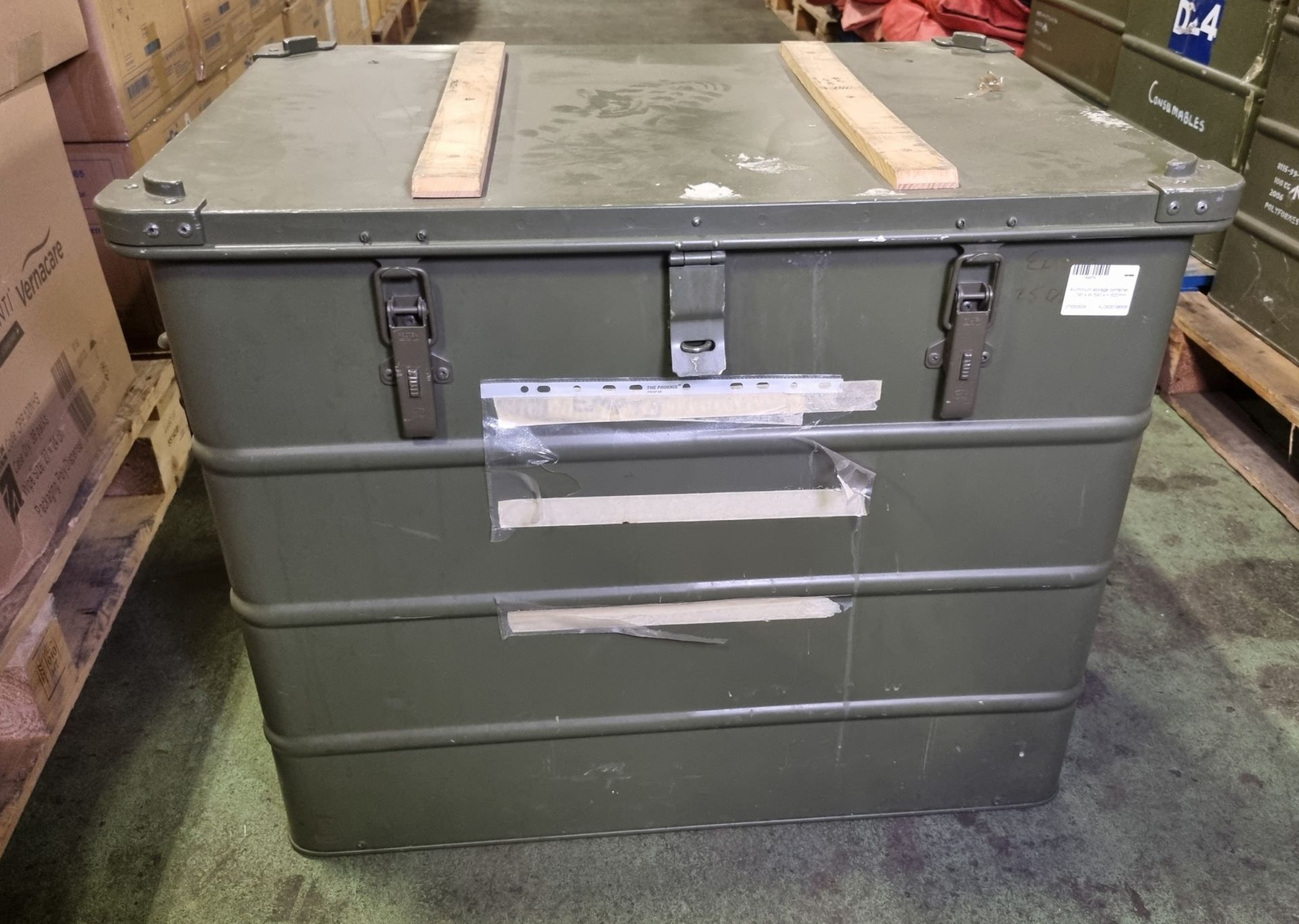 Aluminium storage container - L 790 x W 590 x H 620mm