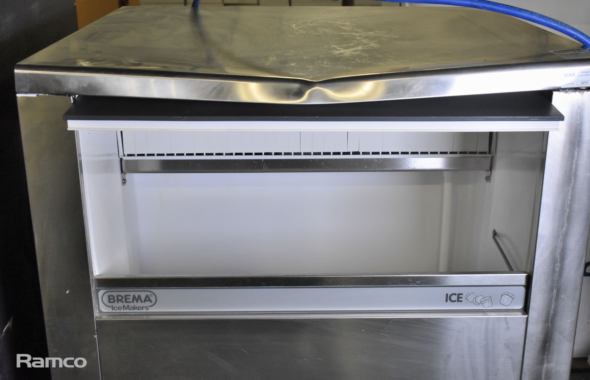 Brema CB1265A-Q stainless steel ice maker - W 840 x D 740 x H 1070mm - DENTED TOP PANEL - Image 3 of 6