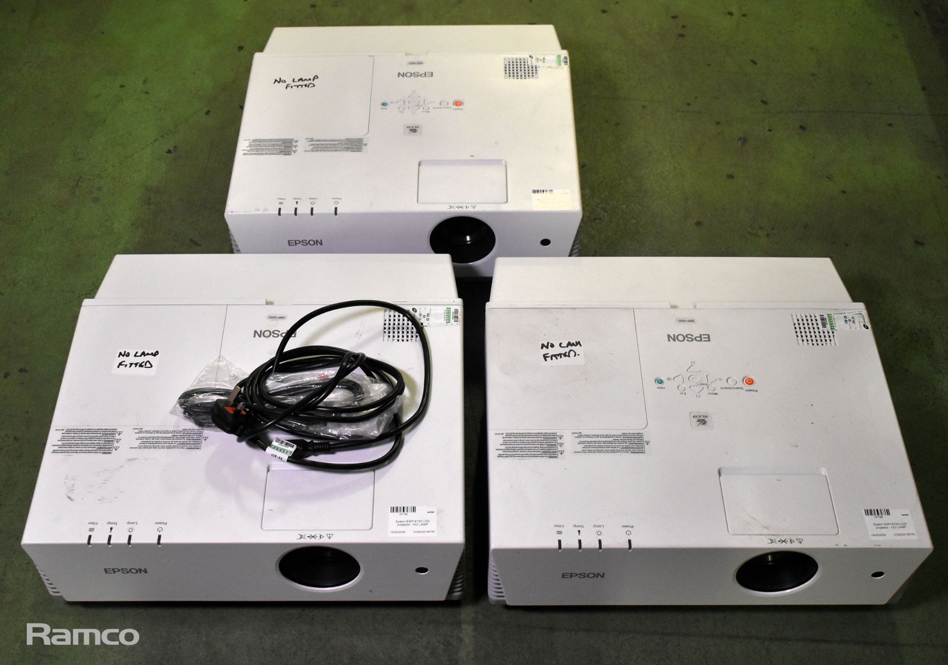 3x Epson EMP-6100 LCD projectors - NO LAMP