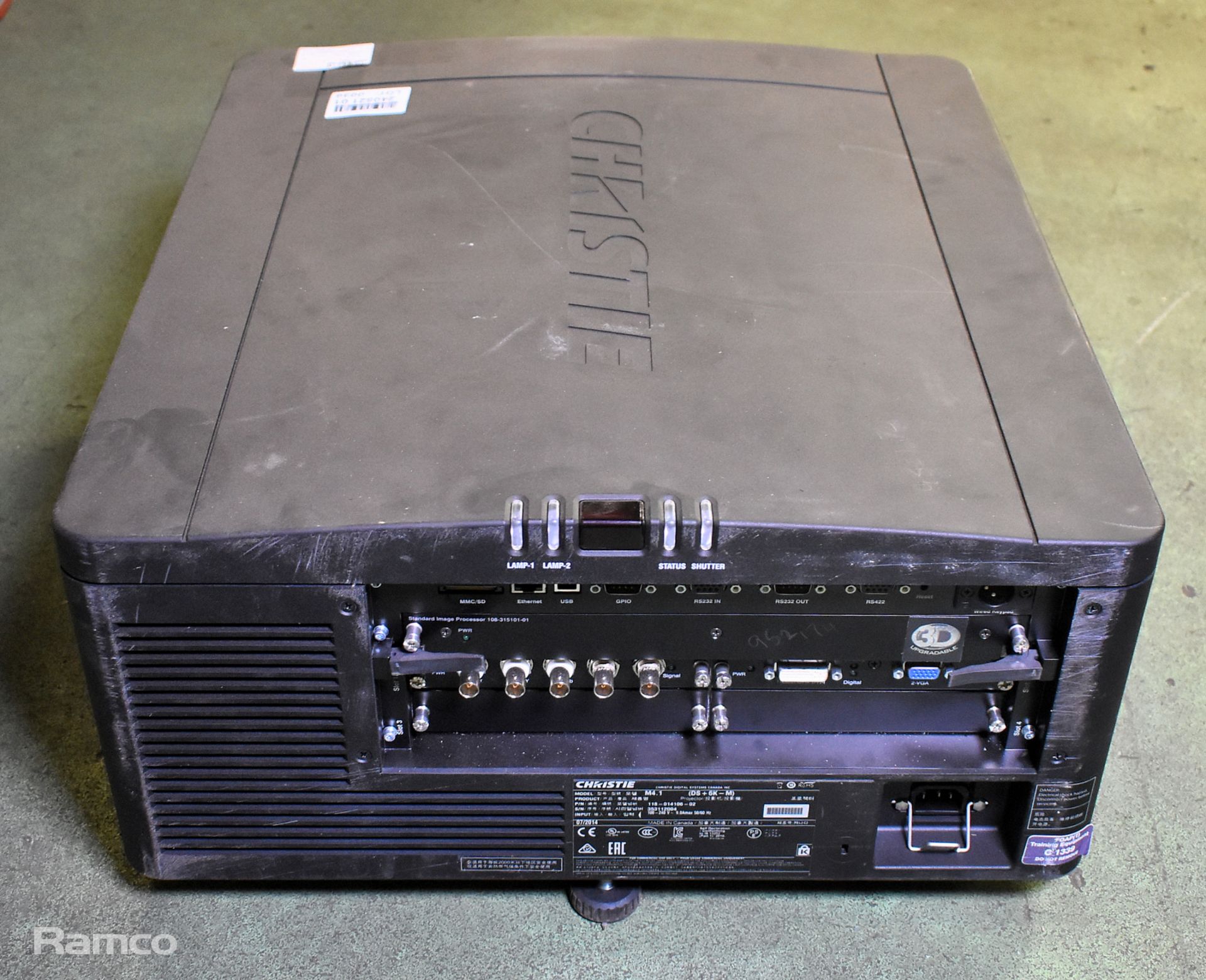 Christie DS+6K-M SXGA+ large venue projector - 100/240V - 50/60Hz - L 600 x W 500 x H 260mm - Image 4 of 12