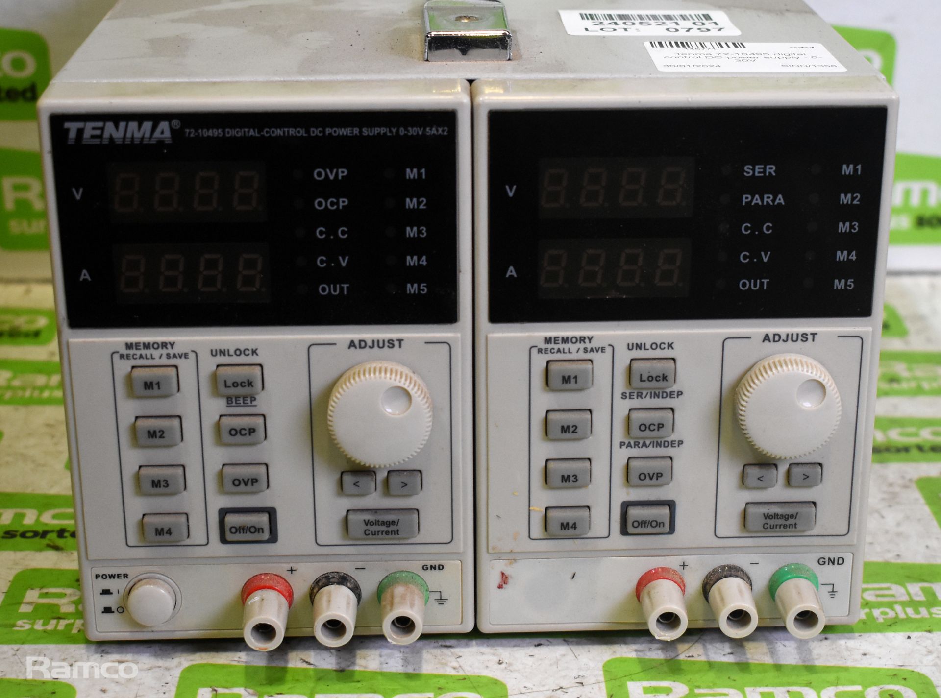 Tenma 72-10495 digital control DC power supply - 0-30V - Image 2 of 5