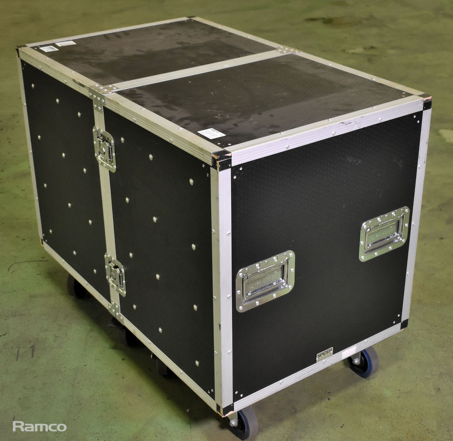 Wheeled flightcase with drawer system - 2 sections each with 4 drawers - L 1000 x W 610 x H 790mm - Image 6 of 6