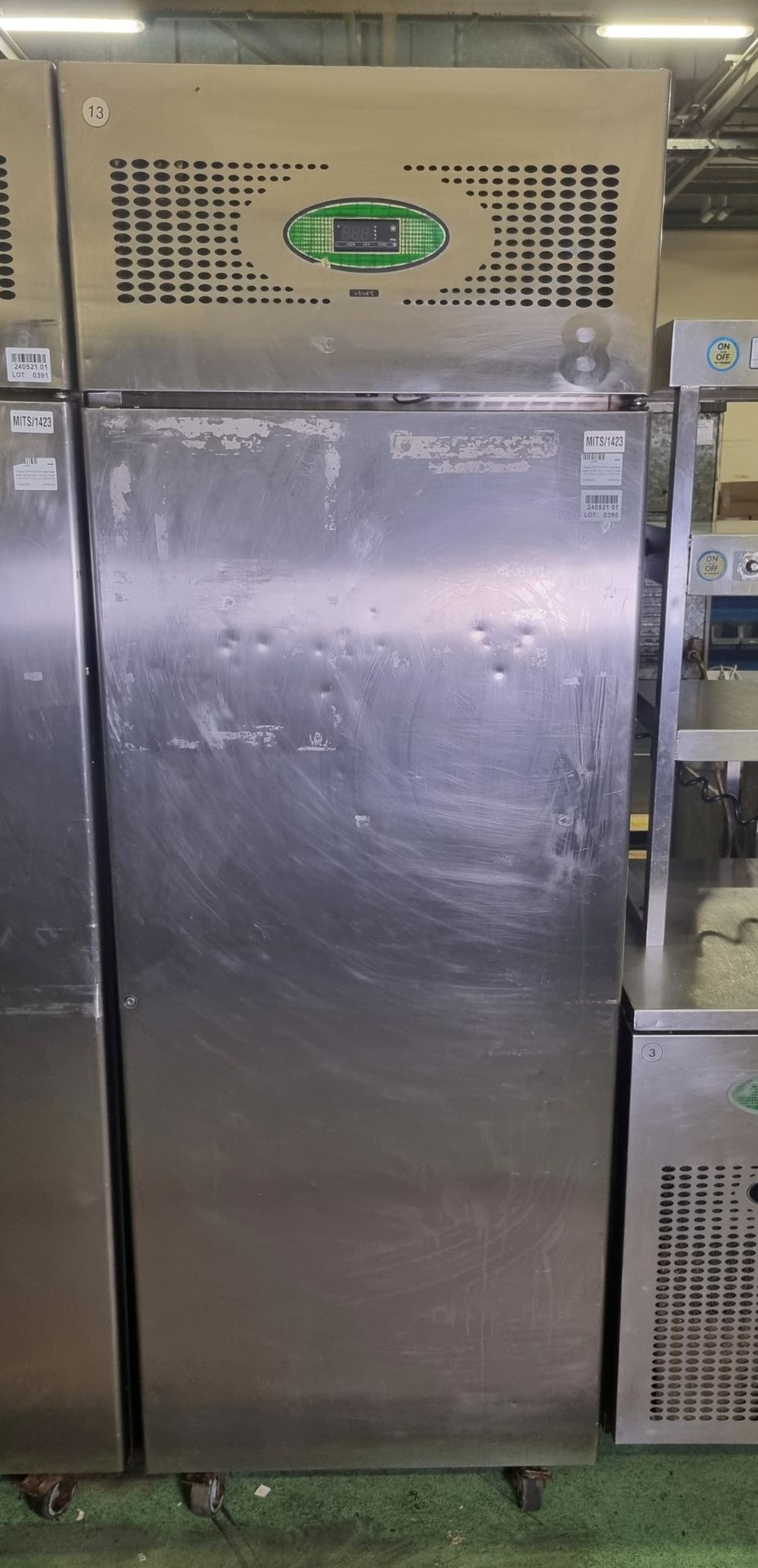 Foster EPROG600H stainless steel single door upright fridge - W 700 x D 820 x H 2050mm