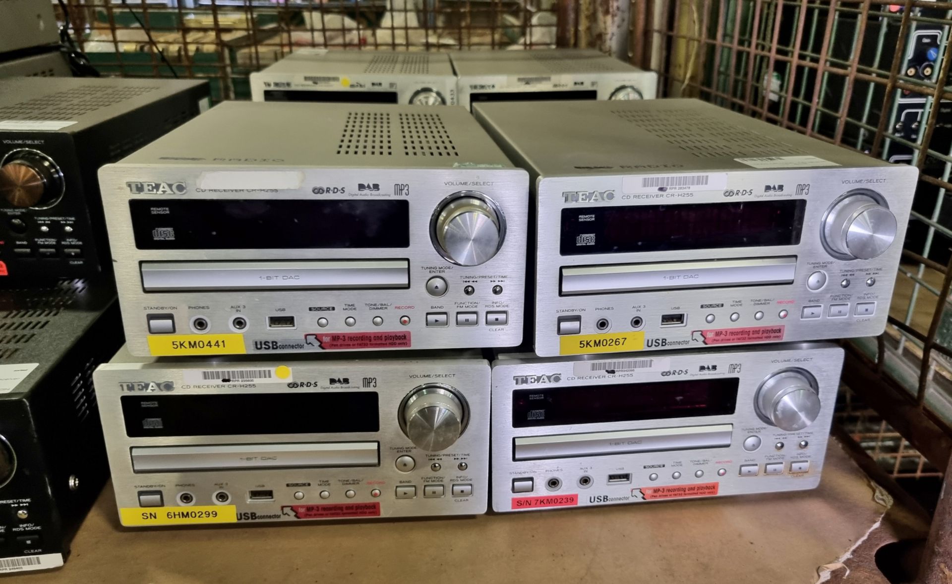 8x TEAC CR-H255 CD receiver units - Silver, 11x TEAC CR-H250 CD receiver units - Silver & more