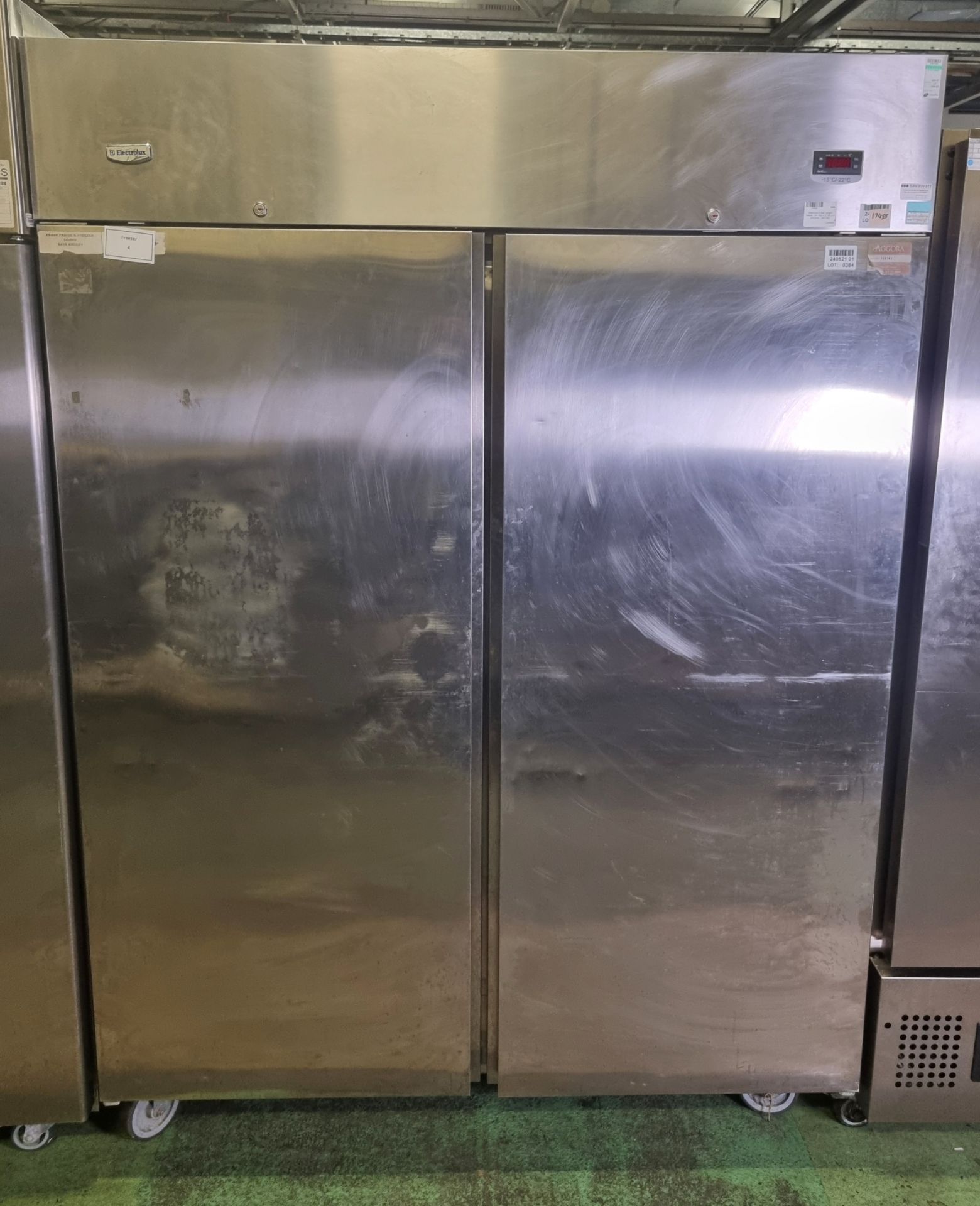 Electrolux 2 door upright freezer - W 1420 x D 780 x H 2000mm - DENTED