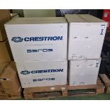 5x pairs of Crestron Saros IC8LPT-W-T-EACH+ low profile 2 way in ceiling speakers - boxed