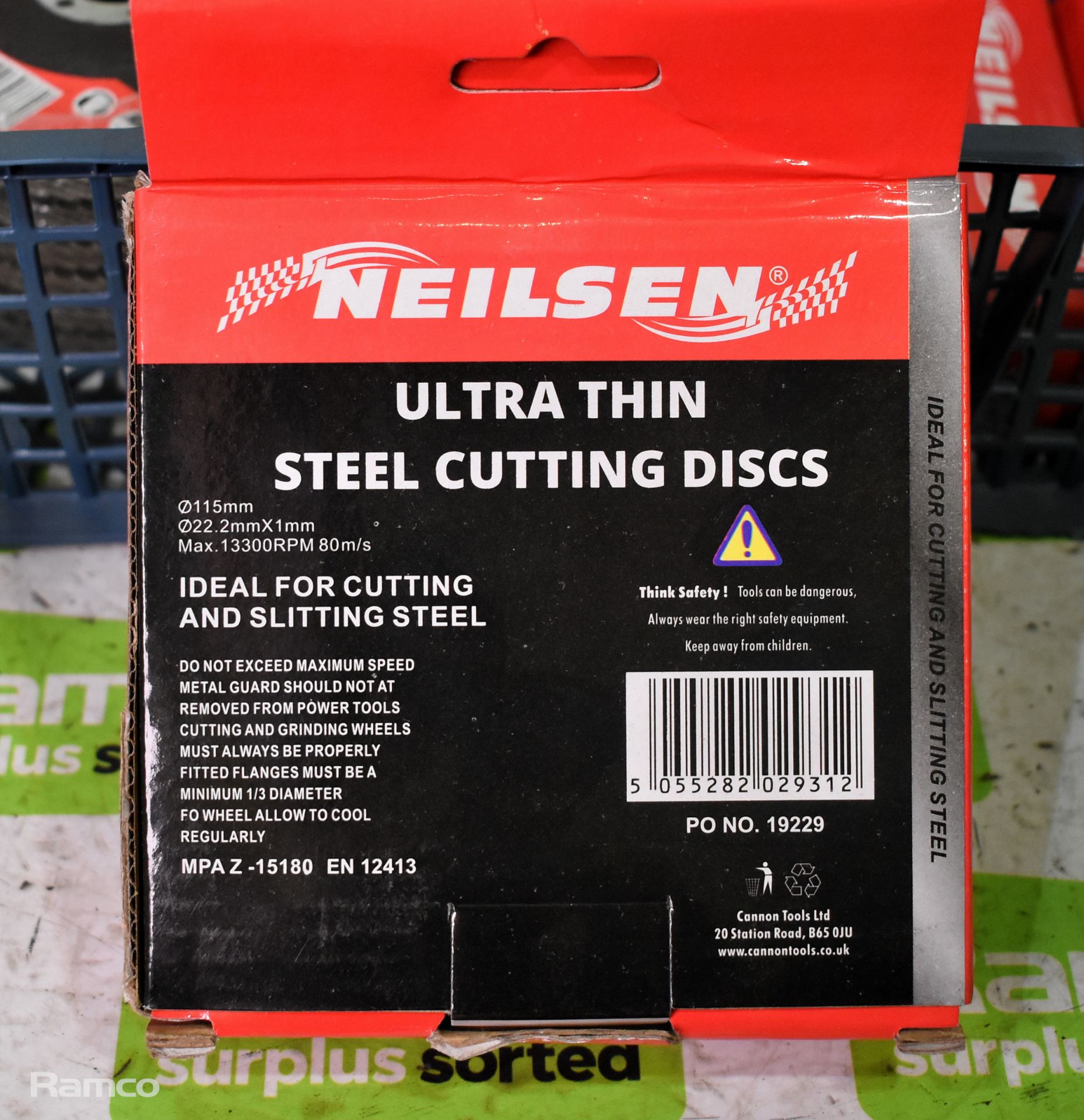 5x 10 piece stubby spanner sets, 100x Neilsen ultra thin steel cutting discs 115mm & more - Image 9 of 11