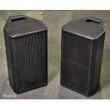 2x Logic LS8 loudspeakers - NL4 connection - recently painted with soft bag