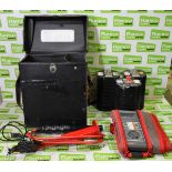 RCD Tester in carry case - L 220 x W 180 x H 110mm, Wallis Hivolt voltmeter DCM 30/4A & more