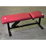 Adjustable weight bench - W 410 x D 1100 x H 430mm