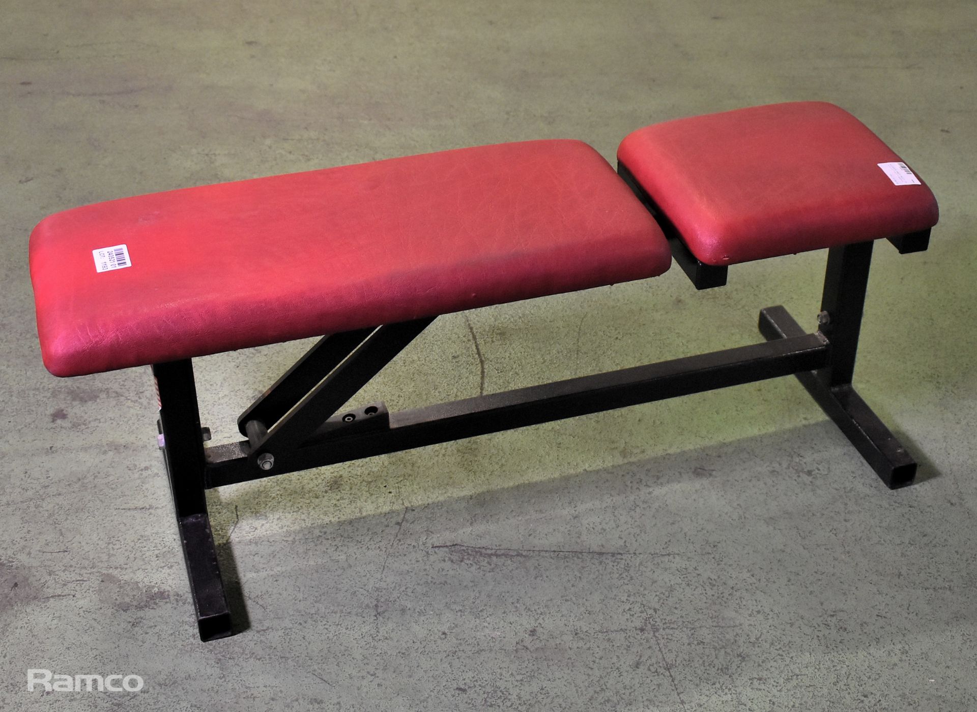 Adjustable weight bench - W 410 x D 1100 x H 430mm