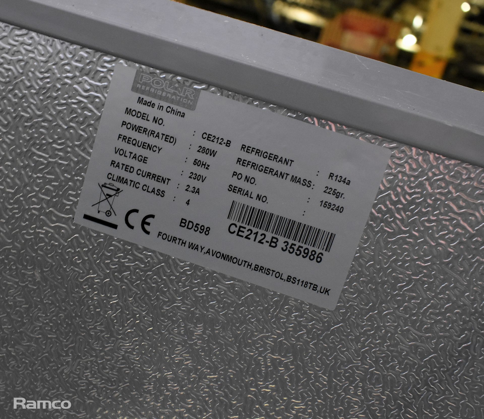 Polar CE212-B chest freezer - W 1610 x D 720 x H 950mm - Image 4 of 8