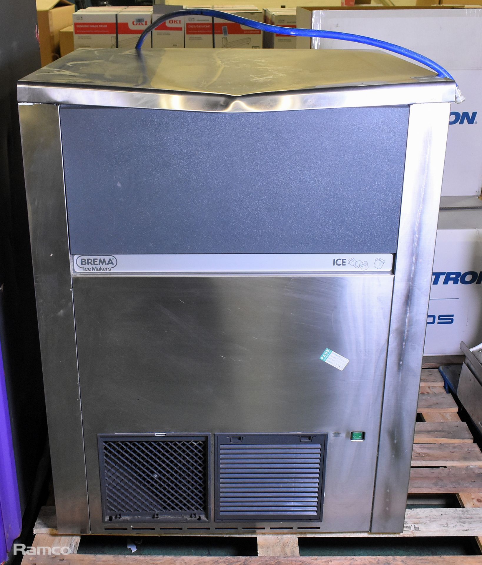 Brema CB1265A-Q stainless steel ice maker - W 840 x D 740 x H 1070mm - DENTED TOP PANEL