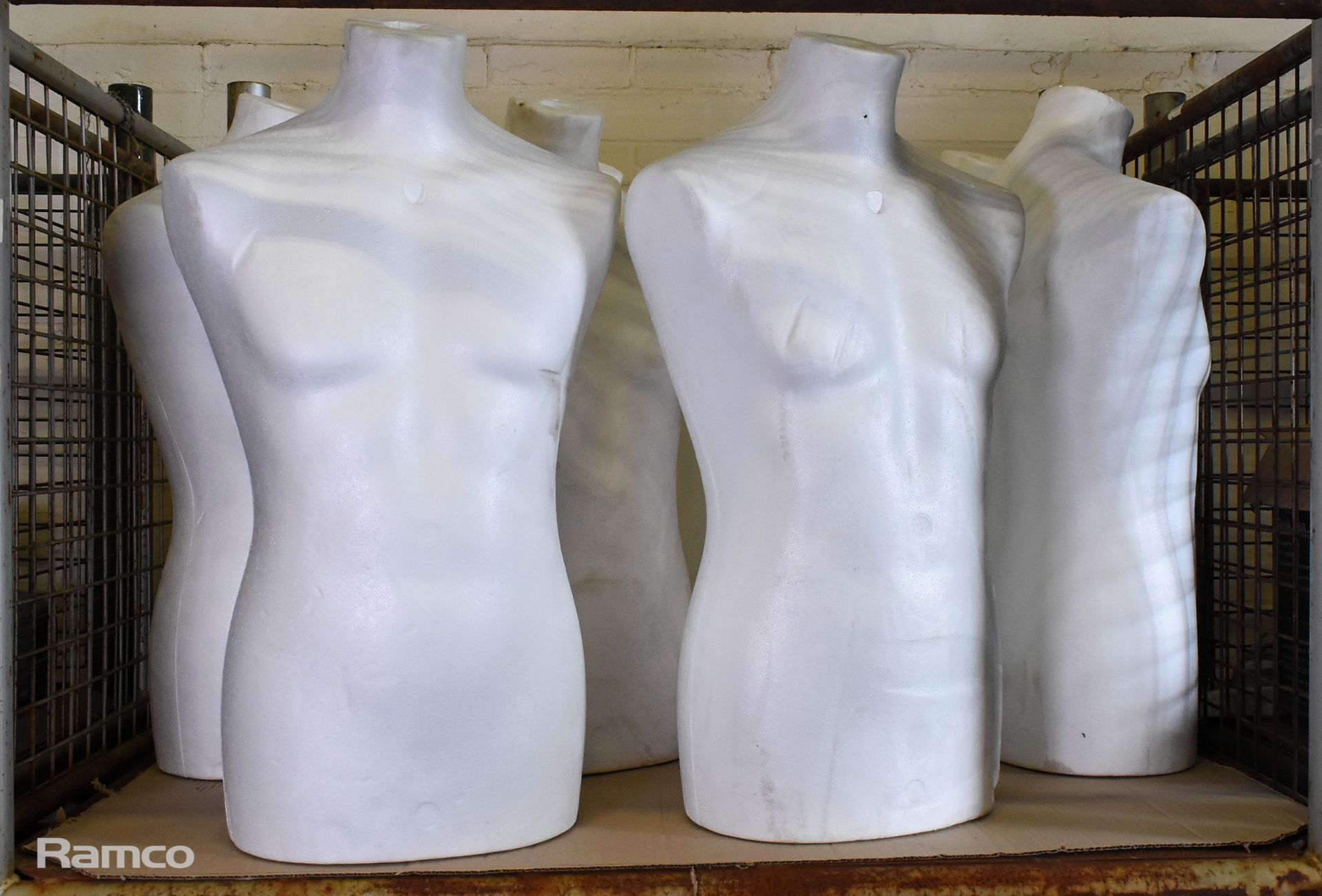 10x Polystyrene upper display torsos